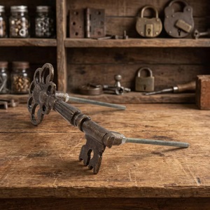 Poignée de meuble et bouton de meuble en fonte industrielle réglables en forme de pont pour tiroirs, salon et bureau à domicile - Product Image 4