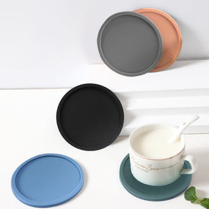 Hot Sale Round Marble Coasters with Non Slip Base Luxury Heat Resistant Stone Coasters for Coffee <b>Table</b> Available At Best Price - Product Image 3