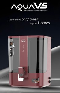 AQUA V5 SANGRIA MAROON REVERSE OSMOSIS WATER TREATMENT DOMESTIC SYSTEM <b>WALL</b> <b>MOUNT</b> <b>TABLE</b> TOP WATER PURIFIER SYSTEM LED FOOD GRADE - Product Image 4