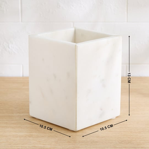 Porte-cuillères de cuisine en marbre, support de rangement lourd pour comptoir, organisateur élégant pour maison moderne - Product Image 4