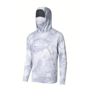 Sweat-shirts de pêche pour hommes de qualité supérieure UPF 50, style tendance, très vendus, légers, respirants, 100% polyester, sur mesure - Product Image 1