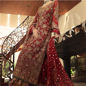 ชุดเจ้าสาวปากีสถานแบบใหม่ ผ้าชีฟองหลากสี ชุดออกงานปี 2022 ชุดสำหรับคุณแม่เจ้าสาวแบบใหม่ สำหรับฤดูร้อน - Product Image 2