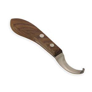 Cuchillo Nuevo para Recortar Pezuñas de Caballo, Reutilizable, de Acero Inoxidable con Mango de Madera, Equipo Veterinario - Product Image 4