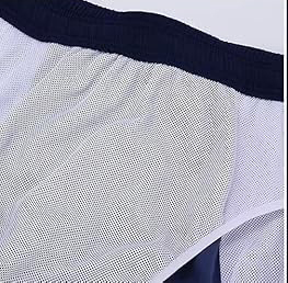 Shorts en maille pour hommes de haute qualité, séchage rapide, respirants, vintage, en polyester/coton non tissé, shorts de basket-ball personnalisés en maille - Product Image 6