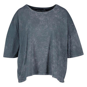 Camisetas Cortas Lisas de Alta Gramaje para Mujer, Transpirables, Baratas, al por Mayor, con Efecto Ácido y Logotipo Personalizado - Product Image 3