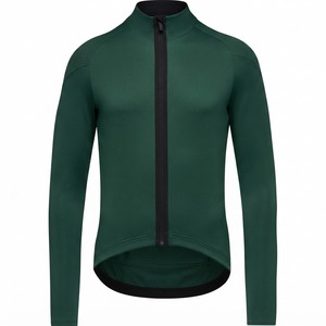 <b>Men</b> Thermal <b>Long</b> <b>Sleeve</b> <b>Cycling</b> <b>Jersey</b> with Full Front Zipper Breathable Mesh <b>Sleeves</b> and Performance Riding Fit - Product Image 1