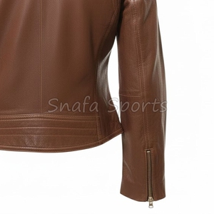 women <b>leather</b> coat <b>Jackets</b> adjustable waist design enhancing shape perfect for autumn <b>winter</b> wardrobe styling <b>Jackets</b> - Product Image 5