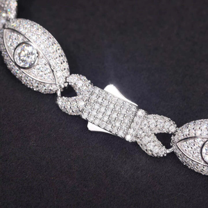 Exquisita Pulsera de Novia de Plata 925 con Diamantes, Corte Marquesa, Cultivados en Laboratorio, Certificados por IGI, Joyería de Boda para Mujer - Product Image 2