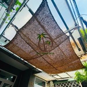 Prix du fabricant Voile de pare-soleil en fibre de coco Triangle Rectangle et carré Filet de coco Tapis de suspension pour l'ombrage extérieur - Product Image 1