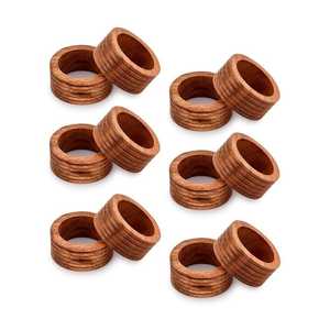 Anneaux de serviette en bois faits à la main - Style moderne et luxueux, durables, écologiques, couleur/taille personnalisables, pour les fêtes et les dîners, créations Lavie Uttar - Product Image 4