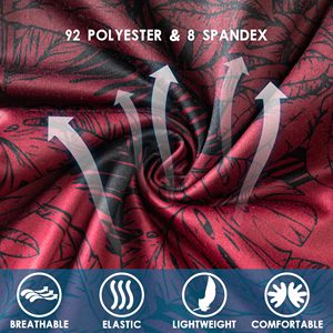 Fashion Printed Swim Shorts for Men Quick Dry <b>Elastic</b> Waist Beach Board Shorts - Product Image 6