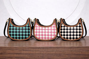 Sacs à main en cuir véritable tendance 2026, style western, motif à carreaux, bohème, gypsy, sac à bandoulière pour femmes - Product Image 4