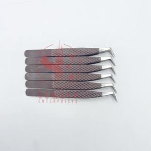 แหนบปลายขนตา75องศาแบบปรับแต่งได้มีความแข็งแรงทนทานปลายบางตรงปริมาณสแตนเลส - Product Image 6