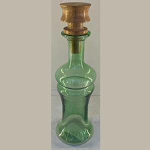 Vase à fleurs artisanal en verre recyclé naturel et en bois pour une décoration intérieure moderne et durable - Product Image 3