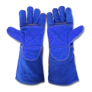 Gants de sécurité en cuir de vachette renforcé pour travaux lourds, résistants aux flammes, à la chaleur et aux étincelles, pour les barbecues et les soudeurs - Product Image 6