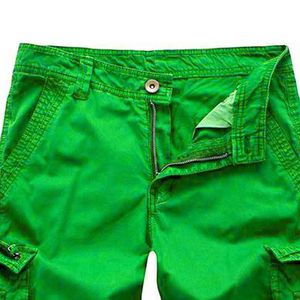 Nouveau Short Décontracté Homme Été 2026 en Toile et Nylon Couleur Unie avec Taille Élastique et Coupe Ample Cinq-Quarts - Product Image 2