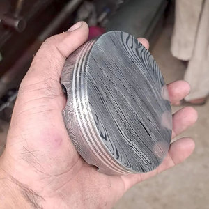 Cenicero Decorativo de Acero de Damasco, Cenicero de Metal con Patrón Hecho a Mano, Duradero, Resistente al Calor, Accesorio para Fumar, Artículo de Regalo - Product Image 2