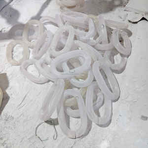 Chaîne décorative en résine de haute qualité, couleur blanche, design moderne, chaîne en résine multi-usages, décoration murale à bas prix - Product Image 2