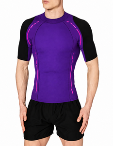 Custom Women's Adult Quick Dry Rash Guard Short Sleeve UPF 50+ <b>Swim</b> <b>Shirt</b> Breathable Surfing Water Sports Athletic Training - Product Image 1