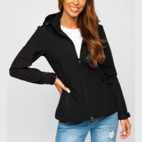 Chaqueta Softshell Transpirable de Diseño Moderno para Mujer, con Rayas y Bordado Personalizado de Camuflaje, Estilo Invernal para Exteriores