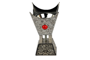 Juego de Quemadores de Incienso de Latón Dorado, Diseño Árabe, Hecho a Mano, Quemador de Bakhoor, Decoración del Hogar, Hecho en India - Product Image 4