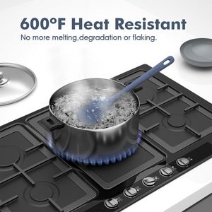 Set di 5 Spatole in Silicone di Grado Alimentare con Manico Ergonomico Resistente al Calore fino a 315°C, Set di Utensili da Cucina Premium - Product Image 2