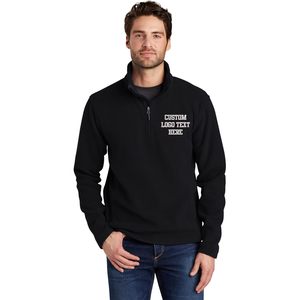 2025 vestes polaires à demi-fermeture éclair à broderie personnalisable F218 pour hommes avec logo et texte - Product Image 1