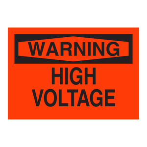 Étiquettes d'avertissement haute tension Brady, résistantes à la chaleur et aux UV, adhésives pour équipements électriques - Product Image 2