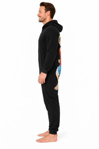 <b>Men</b> Plus Size Hoodie Onesie Sleepwear Zip Up <b>Flannel</b> <b>Pajama</b> Set Thermal Casual Loungewear Winter - Product Image 3