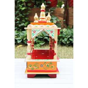 ของตกแต่งบ้านทำจากไม้รูปพระวิหารทำมือสำหรับใช้ในบ้าน - Product Image 2