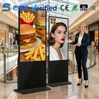 Kiosco Publicitario Digital LCD de Interior con Pantalla Táctil, WiFi Inteligente, Soporte de Pie, Solución OEM