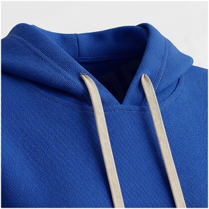 Ensemble de survêtement bleu à capuche pour femmes, 2 pièces, couleur unie, pantalon de jogging décontracté et veste à manches longues, coupe ample, tenue d'automne - Product Image 4
