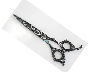 Tijeras de Peluquería Profesionales de Acero Inoxidable de Primera Calidad, con Mango Largo para Diestros, 28 Dientes, OEM ODM - Product Image 1