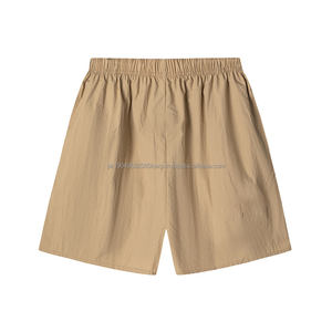 Shorts décontractés pour hommes et unisexe avec logo personnalisé OEM, nouveau design FOG avec double ligne de lettres imprimées pour l'été, taille mi-haute - Product Image 5