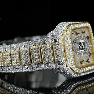 Nuevo Reloj de Lujo con Diamantes Moissanite de 41 mm, Estilo Hip Hop, para Regalos, Fiestas y Ocasiones Especiales, Disponible a un Precio Accesible desde India - Product Image 2