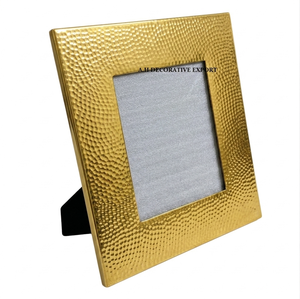 Cream <b>Hammered</b> Metal Photo <b>Frame</b> Elegant Ivory Textured Picture <b>Frame</b> Shabby Chic Home Decor Handcrafted Desktop Photo Display - Product Image 5