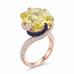 Anillo de Diamantes de Corte Ovalado Cultivados en Laboratorio en Oro de 18K para Mujer, con Diamantes Blancos de Corte Brillante en las Laterales, Estilo de Compromiso de Lujo - Product Image 2