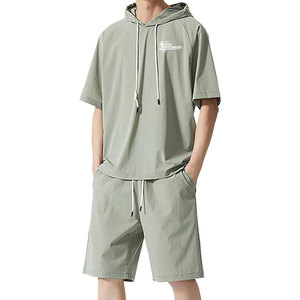 Vente directe d'usine : Ensemble sweat-shirt et short confortable, respirant, coupe ample, surface douce, vêtements élégants pour adultes - Product Image 1