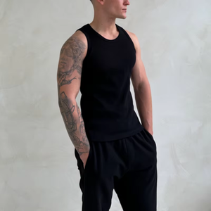 Camiseta sin Mangas Casual para Hombre, Estilo Moderno, Fabricada en Pakistán, 100% Algodón, Ecológica, de Secado Rápido, para Adultos - Product Image 2