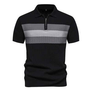 Chemises polo pour hommes grandes tailles, tissu tricoté doux et confortable, col boutonné, polo de golf surdimensionné pour hommes - Product Image 3