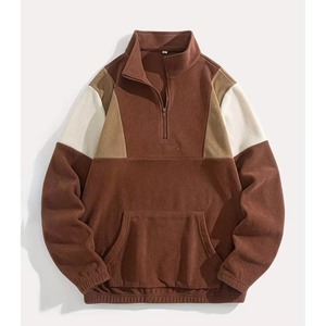 New High Quality Men's Classic <b>Winter</b> <b>Fleece</b> Jacket Unique Design Soft Smooth Quarter-Zip Pullover Hooded Waterproof 100% - Product Image 6