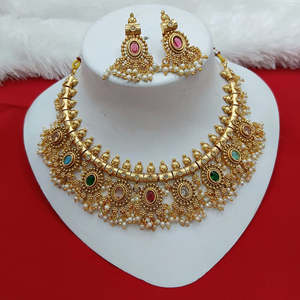 Jewelemarket Elegant Pota Stone and <b>Pearl</b> <b>Necklace</b> <b>Set</b> Fine Jewelry 10575430DP - Product Image 1