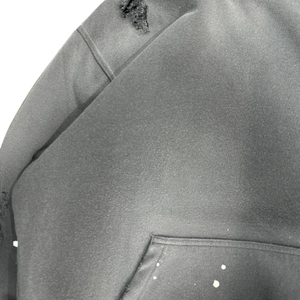 Sweat-shirt unisexe Y2K surdimensionné gris délavé à l'acide, effet peinture éclaboussée, streetwear - Product Image 4
