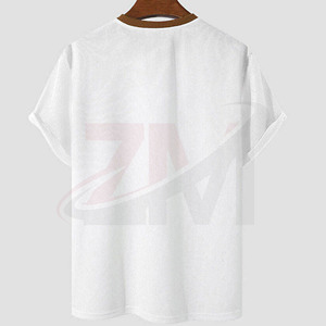 T-shirt pour homme à manches courtes, col rond, design imprimé, design bicolore avec motif, coupe classique, tissu tricoté 100% coton - Product Image 2