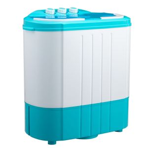 Lavatrice Mini a Doppia Vasca XPB40 1219S, Capacità 5.5 libbre (8.8 libbre, 6.6 libbre), 110V 370W, Semi-Automatica a Caricamento dall'Alto, in Plastica Blu - Product Image 2