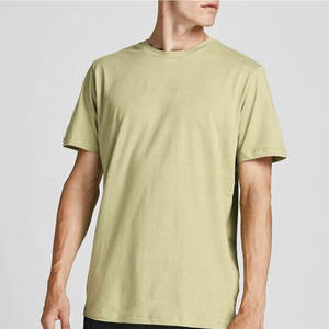 Camisetas Deportivas Personalizadas de Manga Corta para Hombre, 100% Algodón, Color Sólido, Cuello Redondo, Transpirables, de Secado Rápido, Fabricante OEM - Product Image 3
