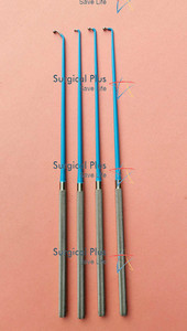 Ensemble de 4 micro-dissecteurs neurochirurgicaux expansibles de haute qualité, 9,5'' bleus, isolés, certifiés CE - Product Image 4