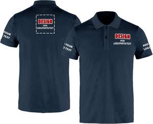 Poliéster/algodón de punto transpirable rendimiento logotipo personalizado patrón sólido que absorbe la humedad deportes de manga corta para polos - Product Image 4