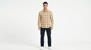 Men's Plaid Flannel <b>Shirt</b> Long Sleeve Button Front Casual Woven Check <b>Shirt</b> for Everyday Wear - Product Image 4