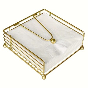 Porte-serviettes en métal fait main, durable, au design moderne et classique, aux tons chauds et à hauteur de vue, pour bureaux et maisons - Product Image 1
